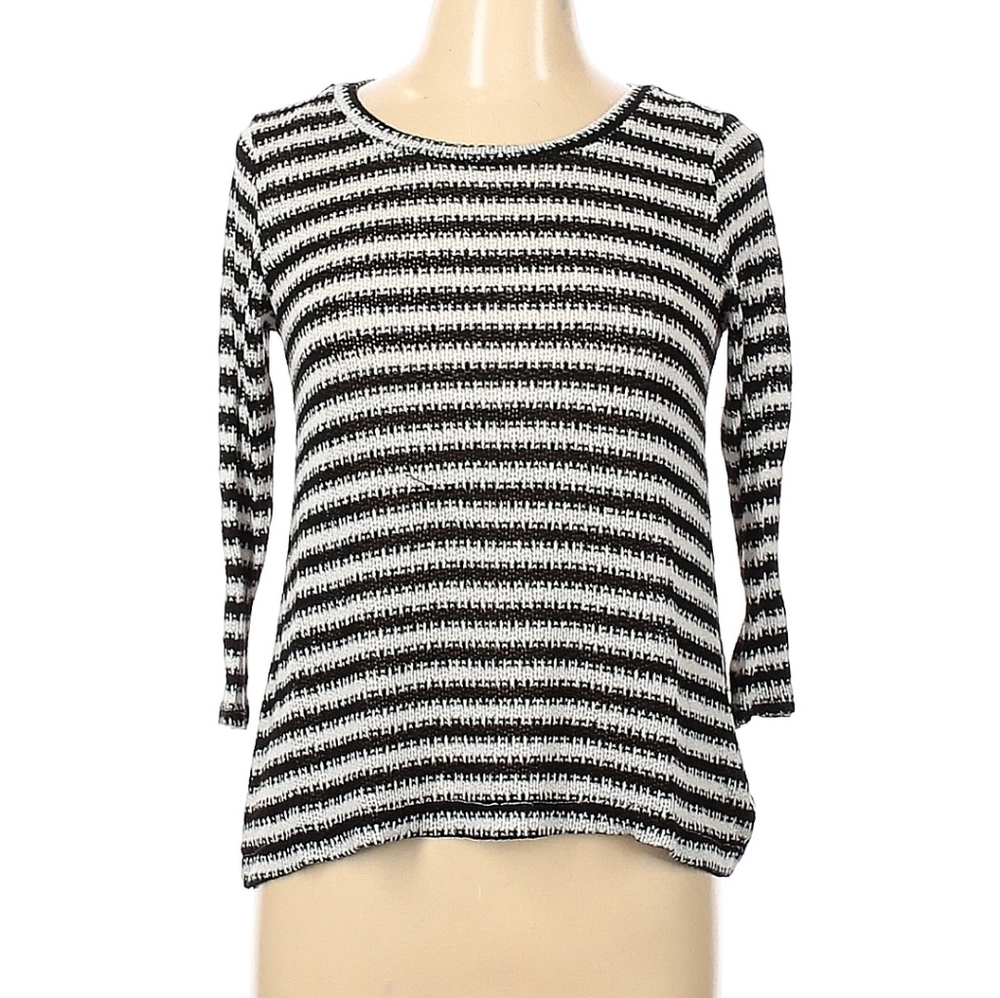 Papermoon Black and White Striped Sweater